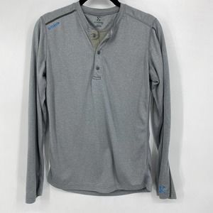 Kitsbow Gray Long Sleeve Henley Escalator Top